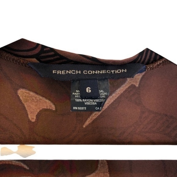 French Connection Floral Brown Long Cardigan - Picture 7 of 7